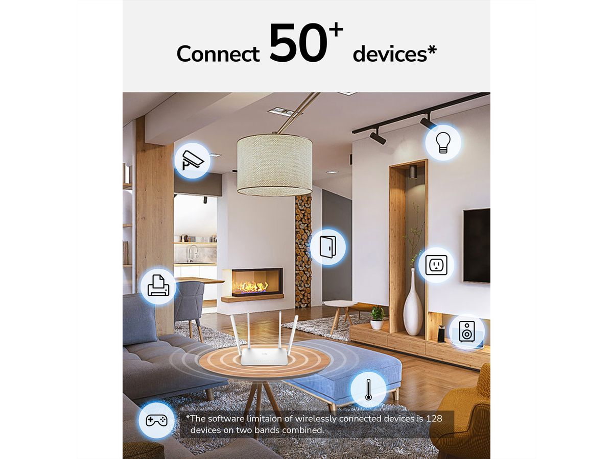 CUDY WR1300 AC1200 Routeur WiFi Mesh, Gigabit