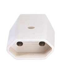 BACHMANN Prise femelle plate Euro 2,5A/250VAC, blanc