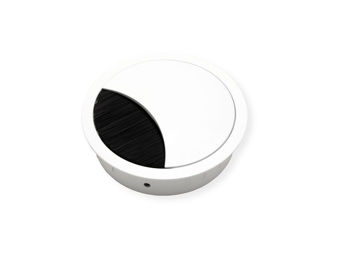 BACHMANN LOOP ROUND Passe-câbles, rond, blanc