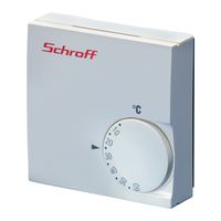 Thermostat SCHROFF avec capteur de température intégré pour chauffage ou ventilateur