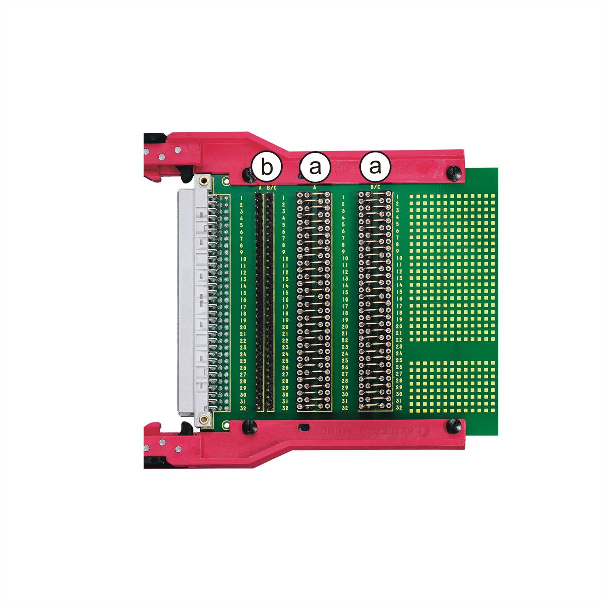 Adaptateur de test SCHROFF pour connecteur DIN type B, 3 U, 220 mm