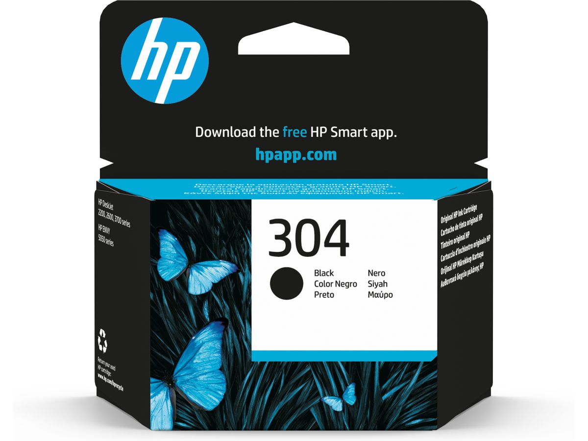HP 304 Cartouche d’encre noire authentique