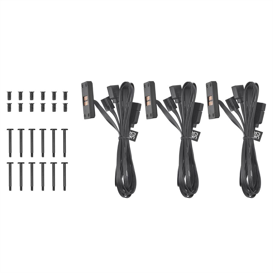 Thermaltake CT140 EX ARGB Sync Pack de 3 ventilateurs, noir