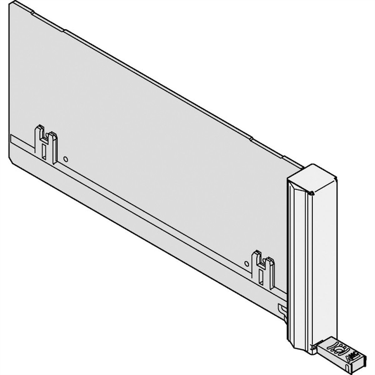 SCHROFF AMC Filler Module ECO avec poignée fixe, Double Compact