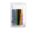 VALUE Set de marqueurs pour câbles patch, 10x 10 pièces, 4 - 5.5 mm, multicolore