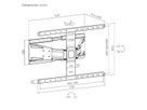 VALUE Support mural pour écrans LCD, ultra-slim, 43-90 pouces, jusqu'à 50 kg