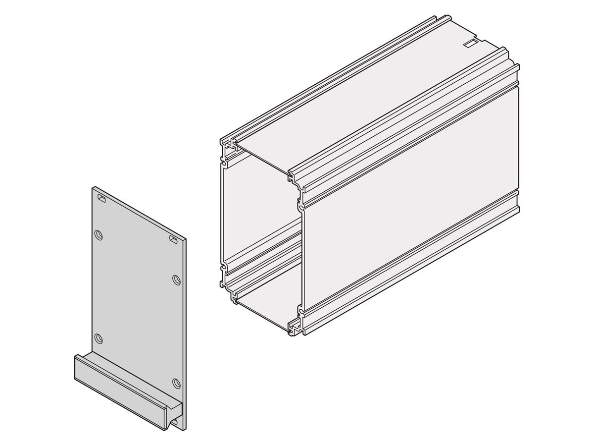 SCHROFF Unité enfichable de type cadre, face avant, non blindée, 3 U, 28 HP, 2,5 mm, alu, face avant anodisée, face arrière conductrice