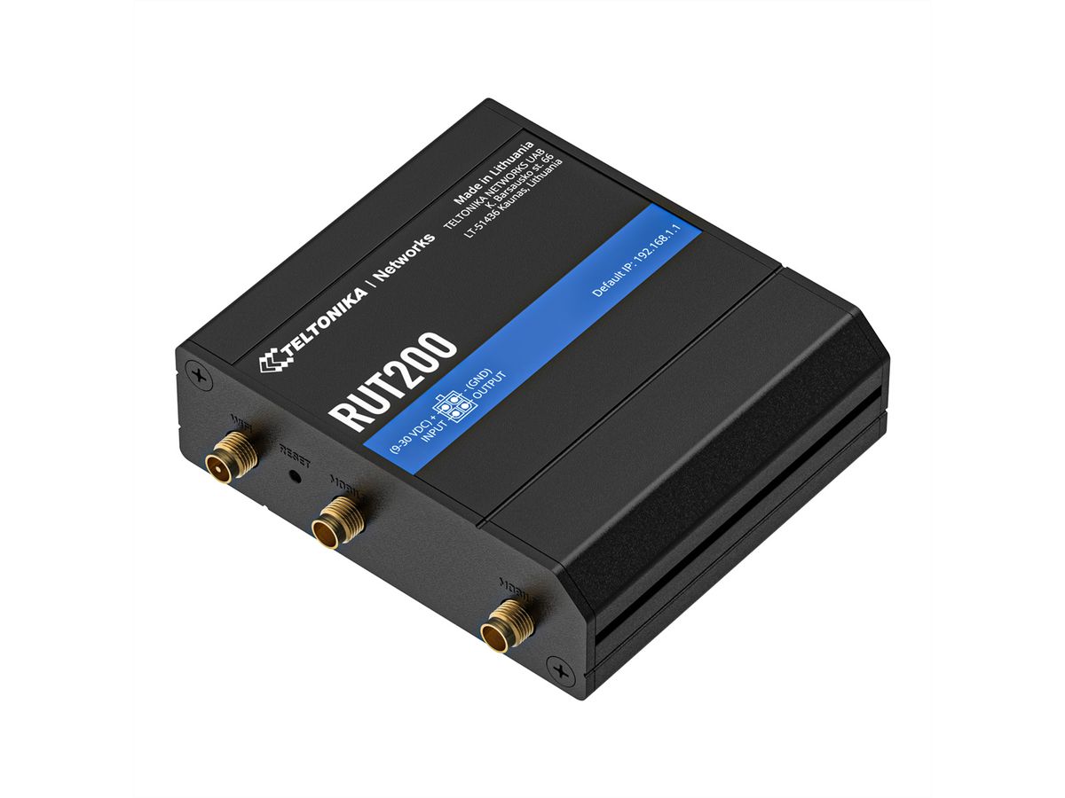 TELTONIKA RUT200 LTE/4G/3G/2G Routeur industriel WiFi