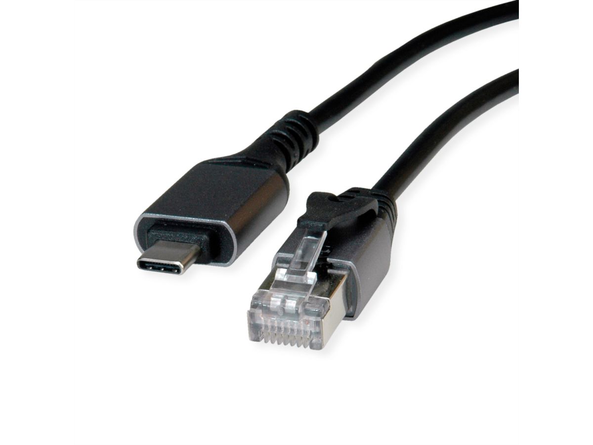 VALUE Câble convertisseur USB 3.2 Gen 2 type C - Gigabit Ethernet, noir, 3 m
