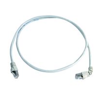 TELEGÄRTNER Cordon S/FTP Cat.6A (ISO/IEC), MP8 FS500, LSZH, 1x90°, 1:1 , blanc, 2 m