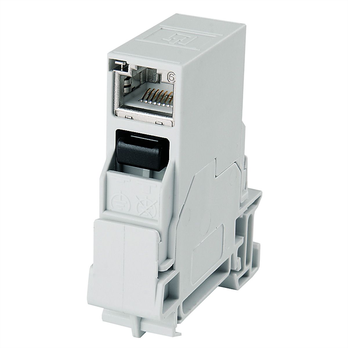 TELEGÄRTNER Connecteur de rail STX, Coupleur RJ45 Cat.6 Classe EA (ISO)
