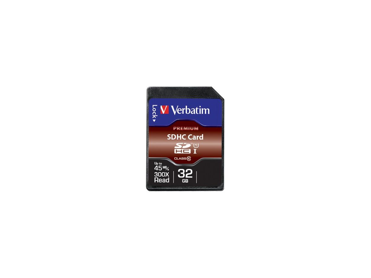 Verbatim Premium 32Go SDHC Classe 10 mémoire flash