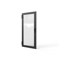 SCHROFF Porte 1400H 800L verre IP20 fermeture 3 points RAL7021