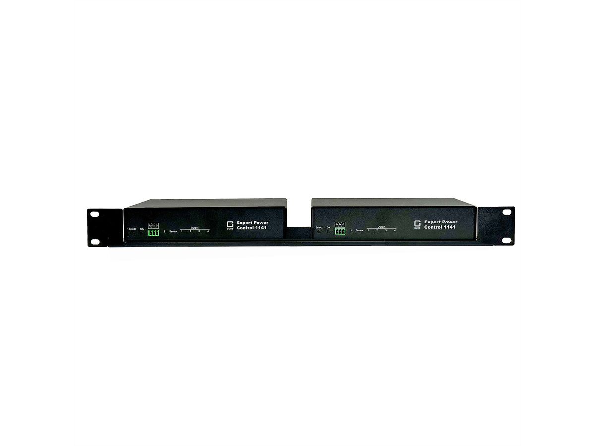 GUDE 0873 Support rack 19" pour appareils de demi-largeur