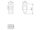 BACHMANN Module HDMI 2.0 Keystone femelle/femelle blanc