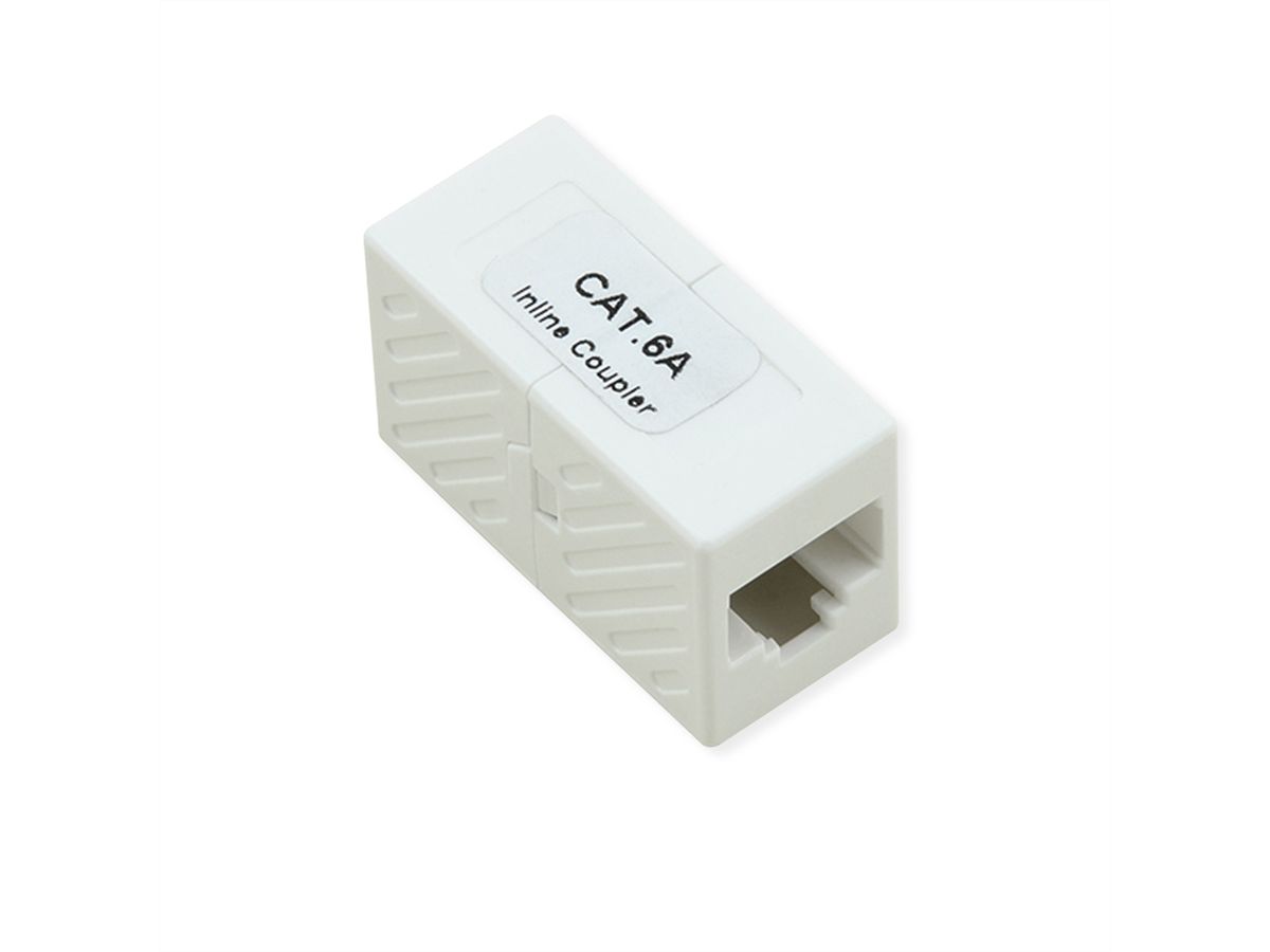 ROLINE Coupleur RJ-45 non blindé, Cat.6A/Classe EA, blanc