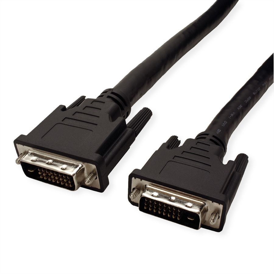 ROLINE Câble DVI pour écran, M-M, (24+1) dual link, 20 m