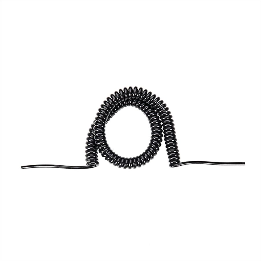 BACHMANN Câble spirale 1m-4m, noir, H05VV-F 3G1,5mm²