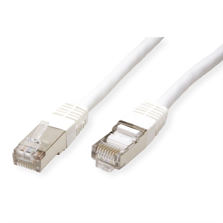 Cordon VALUE Cat.6 (Classe E) S/FTP (PiMF), blanc, 2 m