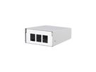 METZ CONNECT Keystone boîtier en saillie 3 ports blanc pur, non équipé