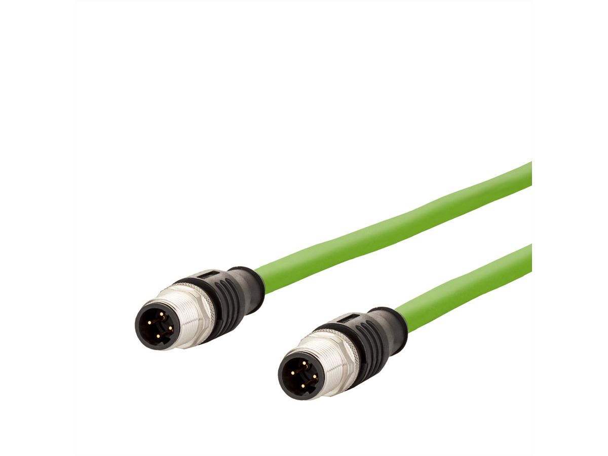 METZ CONNECT Câble Ethernet industriel M12, codage D, 1 m