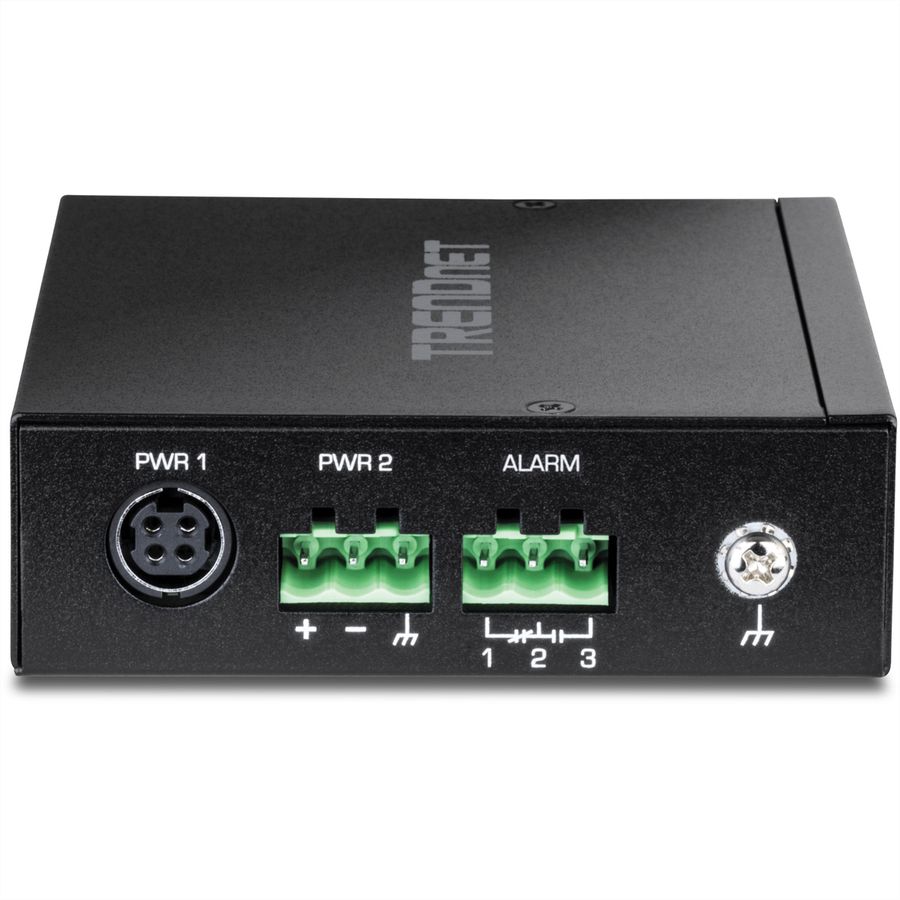 TRENDnet TI-G51SC Switch Rail DIN Gigabit industriel à 5 ports, avec port SC multimode