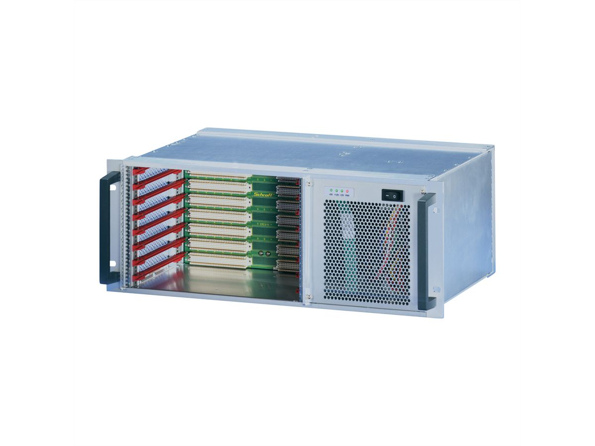 Système VME64x SCHROFF, 4 U, 8 slots, Open Frame PSU