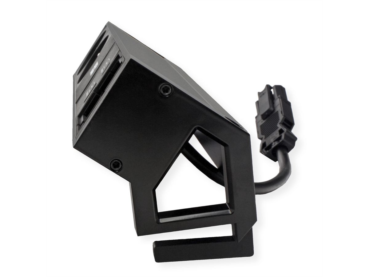 BACHMANN DESK2 2xUTE 1xUSB A/C 22W 1xCM 0,2m GST18 RAL9005