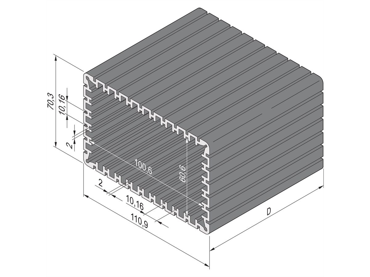 SCHROFF Minipac, boîtier rectangulaire, ordinateur de bureau