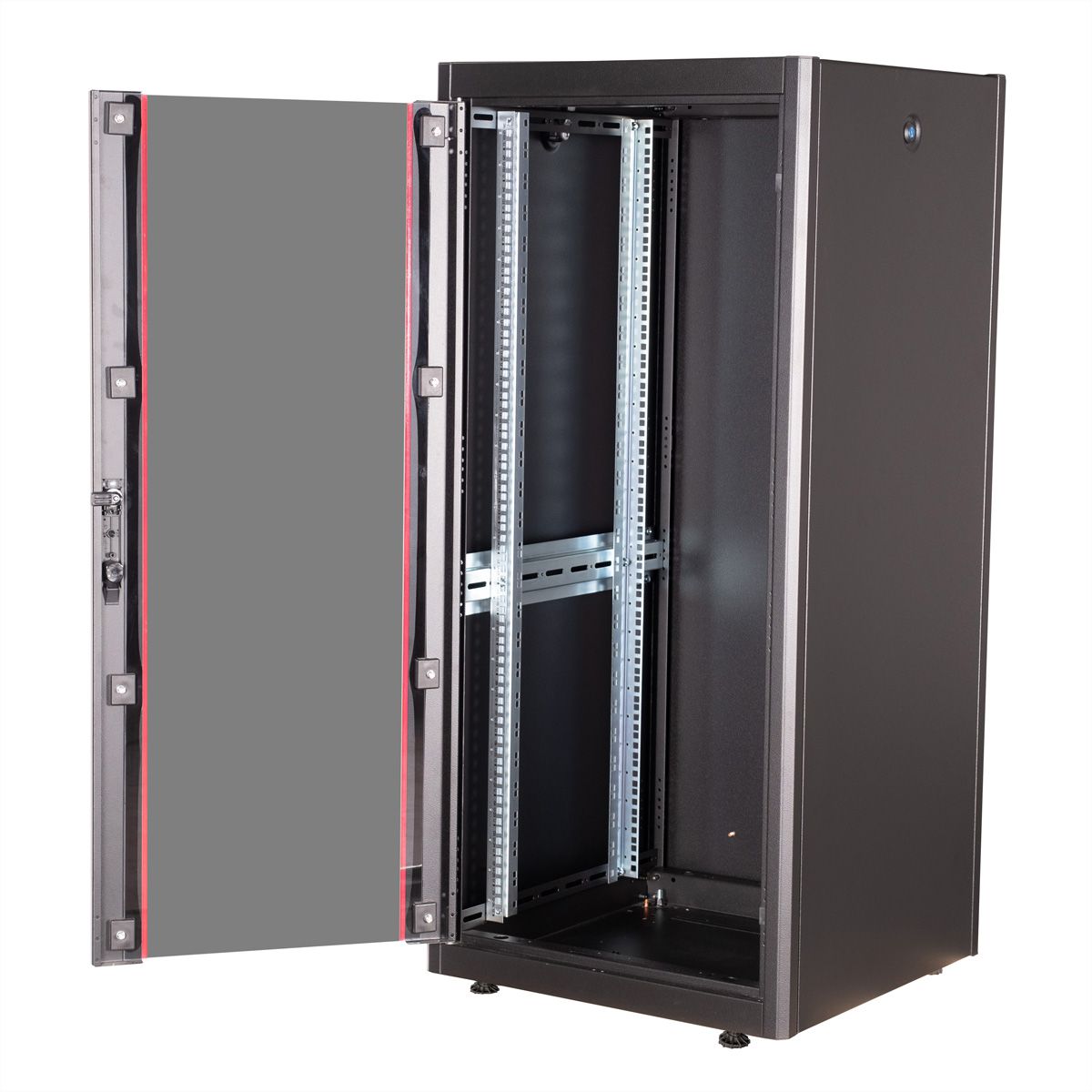 ROLINE 19" Baie réseau Basic 26U, 600x800 LxP Porte verre noir