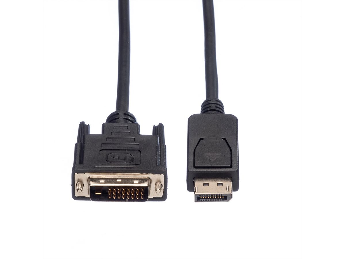 VALUE Câble DisplayPort DP M - DVI(24+1) M, LSOH, noir, 3 m