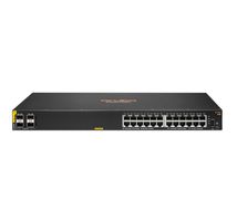 Hewlett Packard Enterprise Aruba 6100 24G Class4 PoE 4SFP+ 370W Géré L3 Gigabit Ethernet (10/100/1000) Connexion Ethernet, supportant l'alimentation via ce port (PoE) 1U Noir