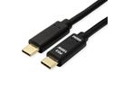 VALUE Câble USB 2.0, C–C, M/M, 100W, noir, 2 m