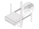 Glissières télescopiques SCHROFF, profil en C pour armoire de montage Novastar, 800 mm