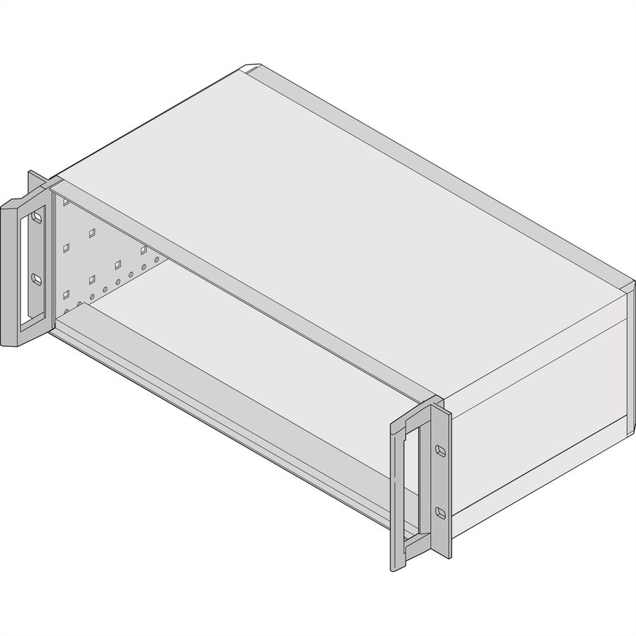 SCHROFF RatiopacPRO Coffret de montage en rack 19", blindage rétrofitable avec poignées, 6 U, 84 CV, 495 mm