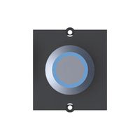 BACHMANN Cadre 1x bouton acier, Lumière bleue