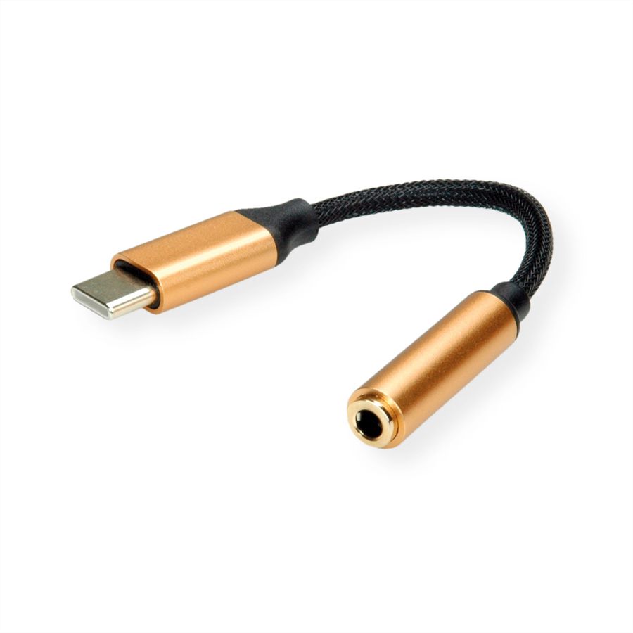 ROLINE GOLD Adaptateur Type C - 3,5mm Audio, M/F, 0,13 m