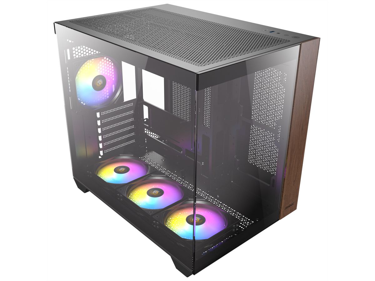ANTEC CX800 ARGB_B Wood Boîtier PC Midi Tower Black ATX