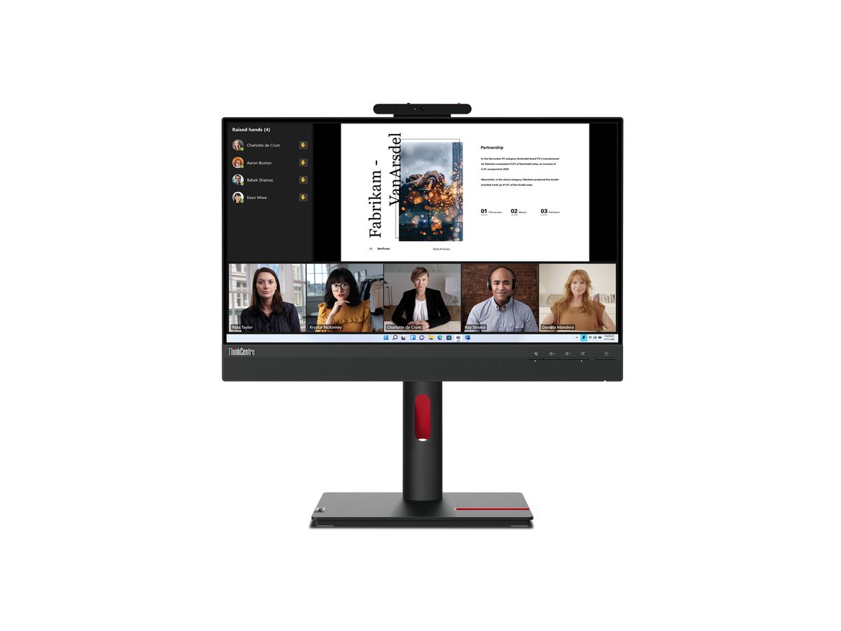 Lenovo ThinkCentre Tiny-In-One 22 LED display 54,6 cm (21.5") 1920 x 1080 pixels Full HD Noir