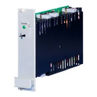 SCHROFF PSU Face avant pour Maxpower 100, Single, Adjustable, 3 U, 6 HP, blindé, 2.5 mm, Al