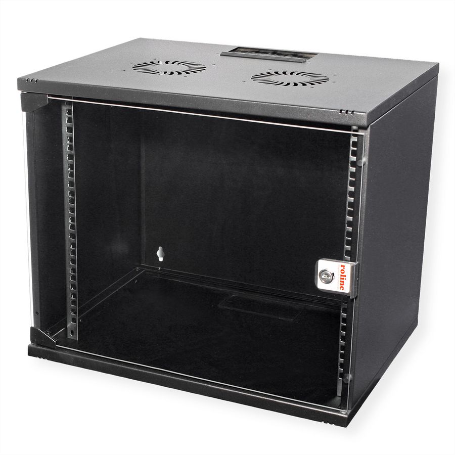 ROLINE 19" Boîtier mural Basic 9U, 540x400 LxP En kit noir