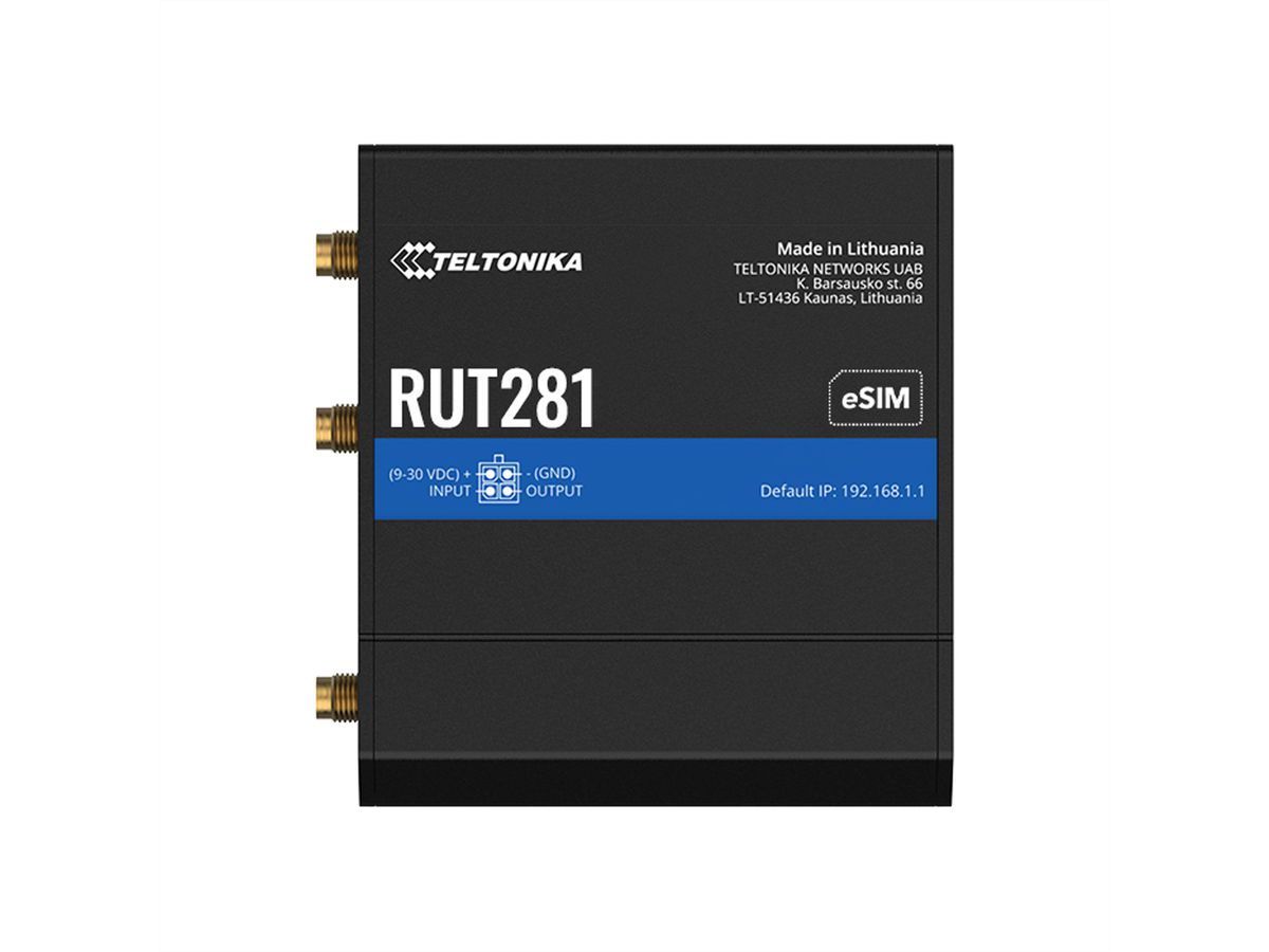 TELTONIKA RUT281 Routeur CAT4 LTE SIM & eSIM