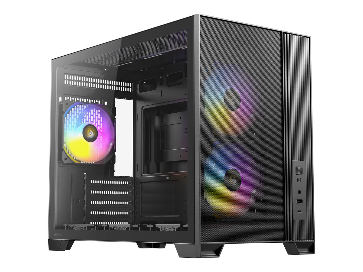 ANTEC FLUX M ATX/Micro-ATX/ITX Boîtier PC Midi Tower, noir