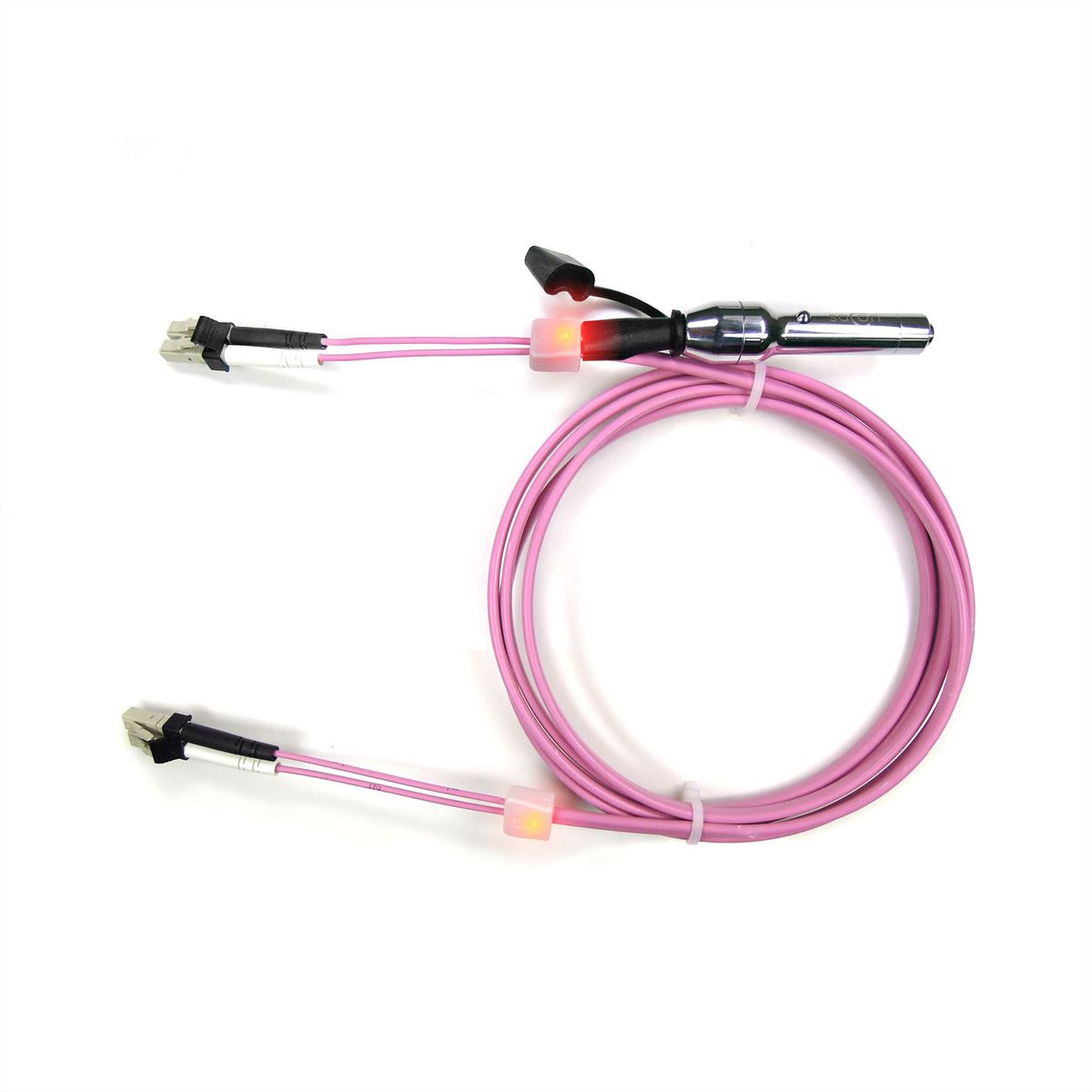 EasyLan Câble FO duplex 50/125µm OM4, LC/LC, violet, 10 m