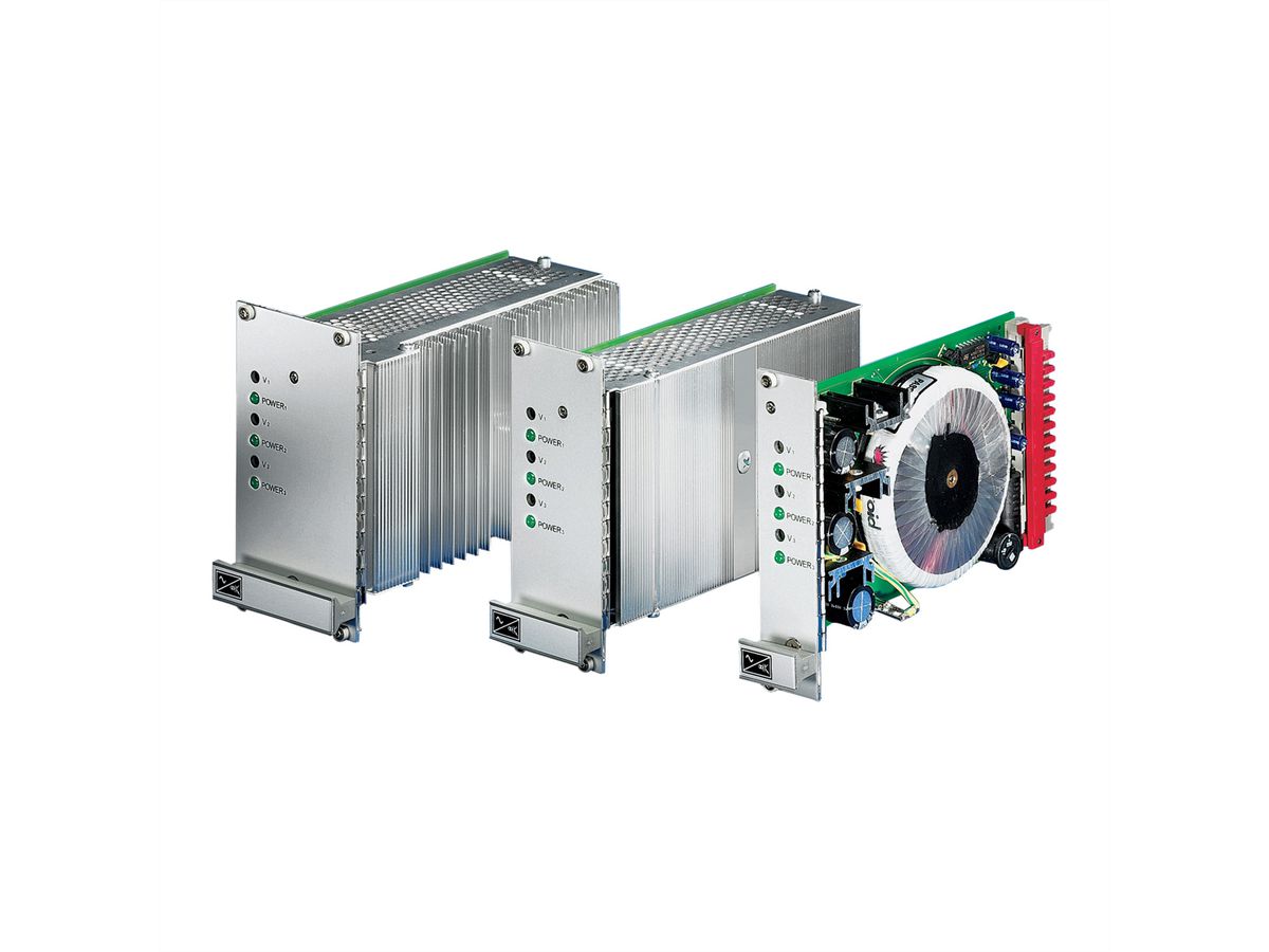 Alimentation, régulateur linéaire AC/DC 19" SCHROFF, triple, PSG 312