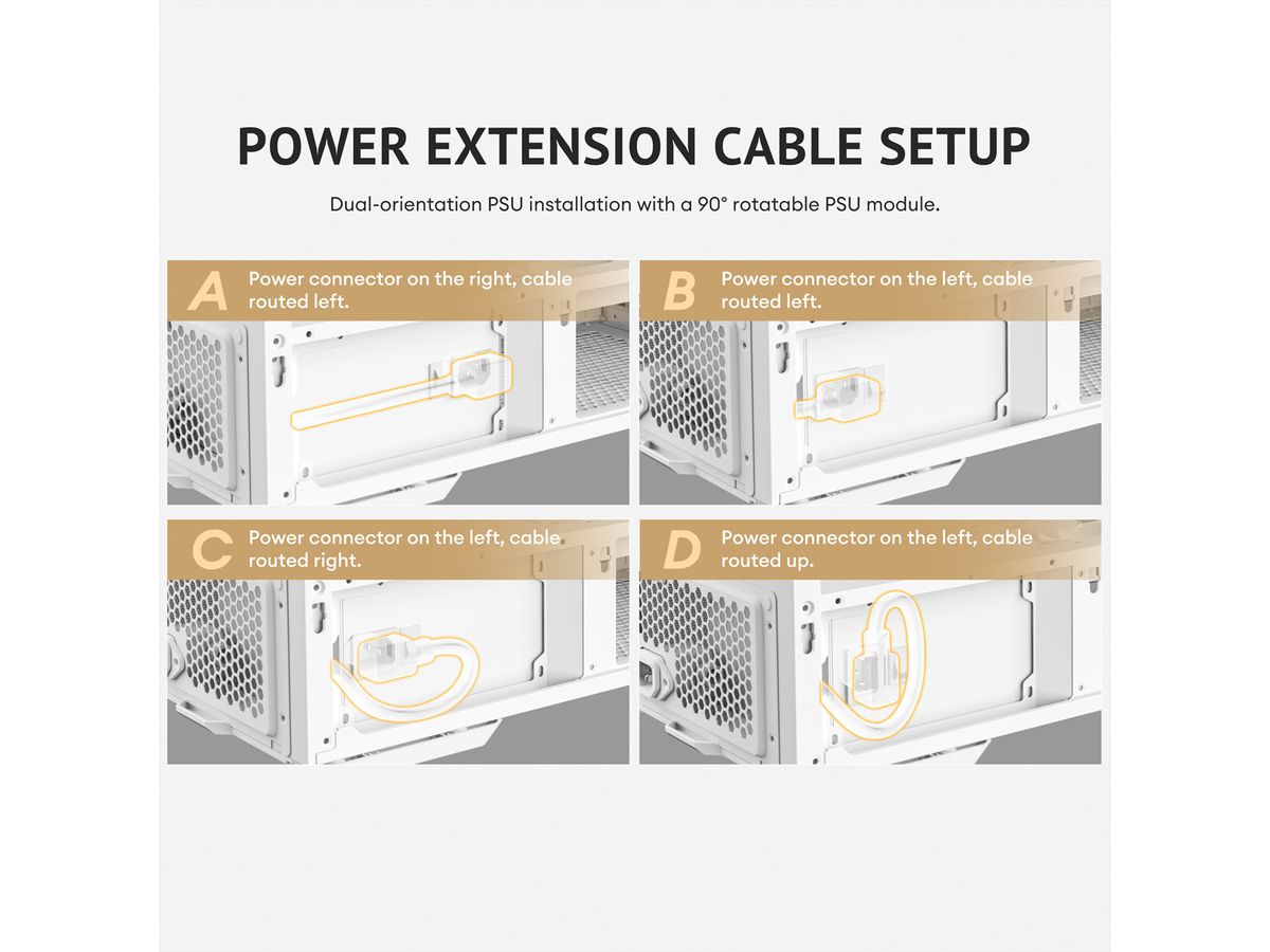 ANTEC Boîtier PC Constellation C6 Curve Air, format ATX Midi Tower, blanc
