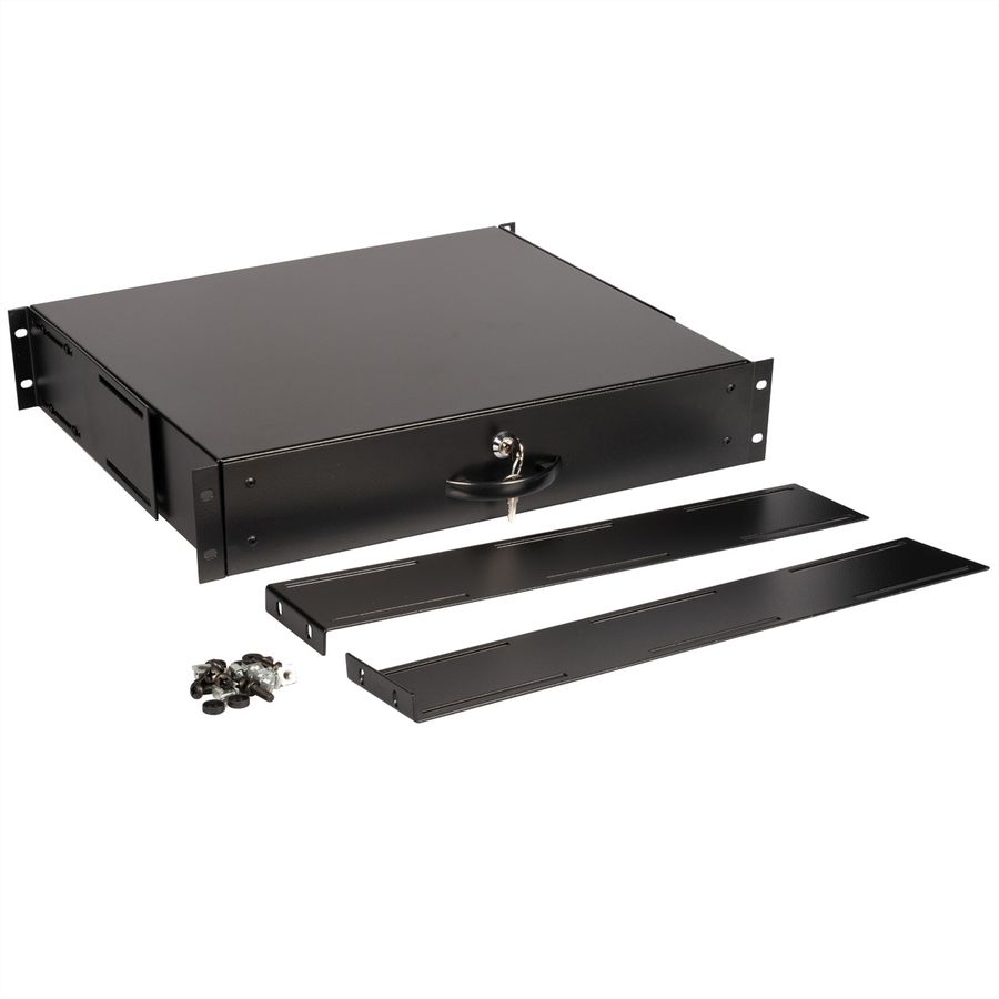 ROLINE 19" Tiroir pour clavier 2U, 400P verrouillable noir