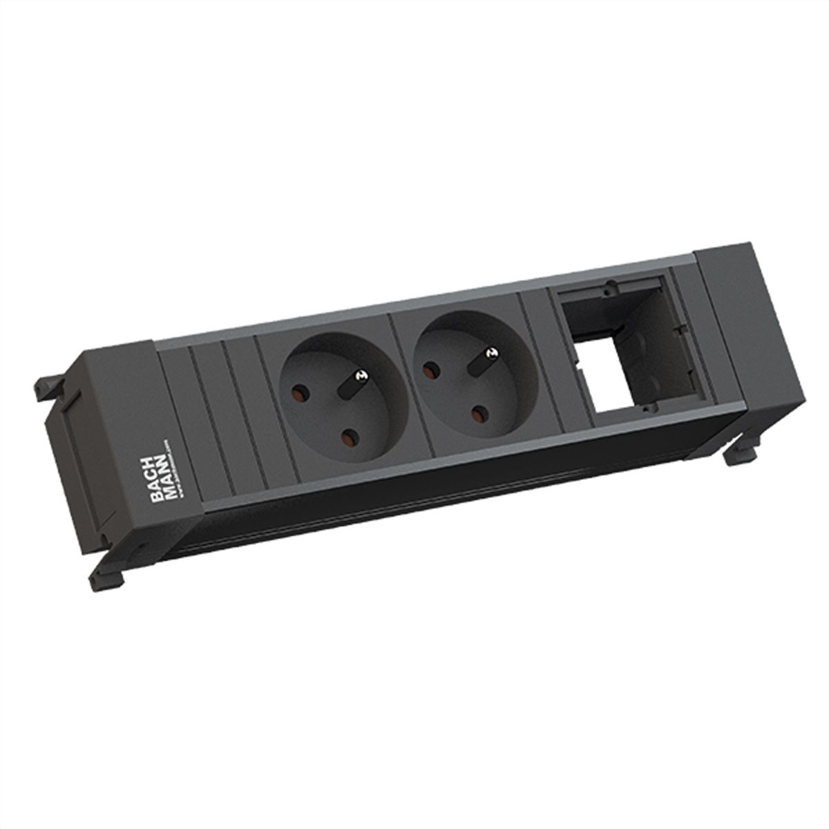 BACHMANN POWER FRAME 2xUTE 1xCM profilé plastique noir