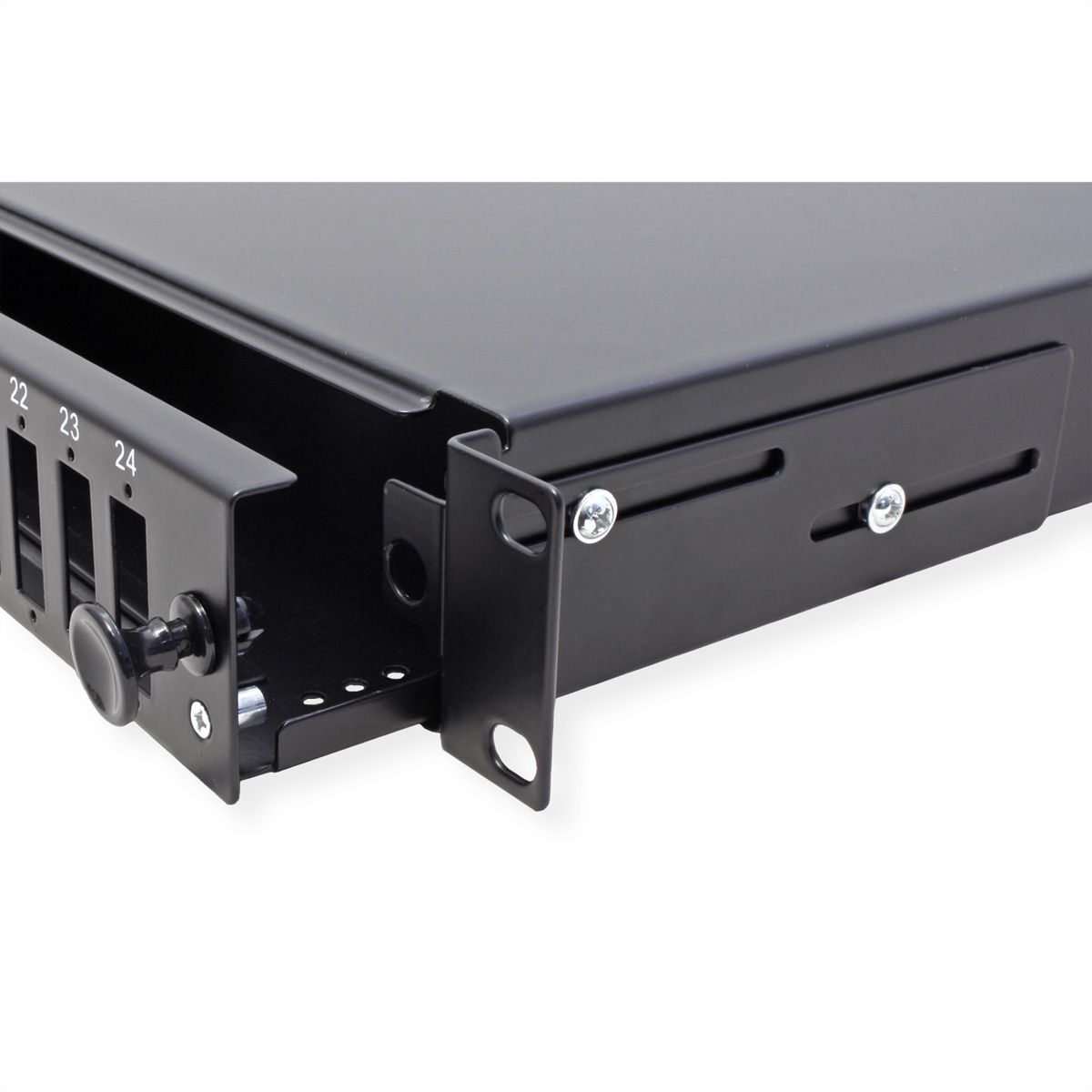 VALUE Panneau de brassage vide 1 UH, amovible, 24x SC-DX/LC quadruple