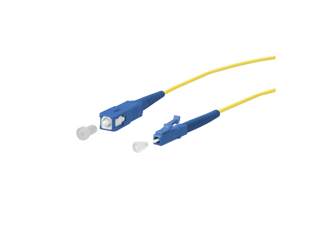 METZ CONNECT OpDAT cordon de brassage, SC-S/LC-S OS2, 2 m